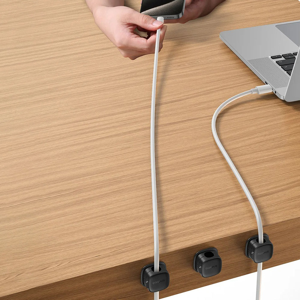 Organizator kabela Baseus Lite Magnetic, Set 3 Komada, Bijeli B01331106211-00