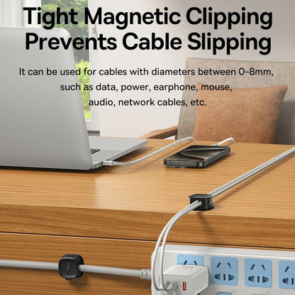 Organizator kabela Baseus Lite Magnetic, Set 3 Komada, Bijeli B01331106211-00