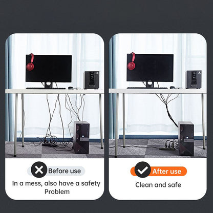 Organizator kabela McDodo VS-0961 Belt, Velcro, 3m, Crni