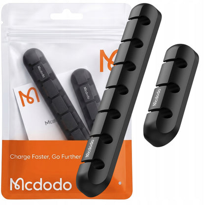 Organizator kabela McDodo WF-5960, Set 2 komada, Crna