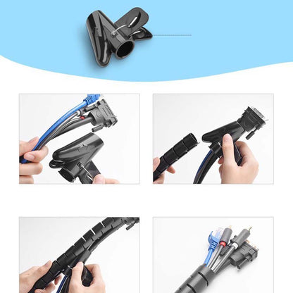 Organizator kabela UGREEN LP121, 25mm, 1.5m, Crni