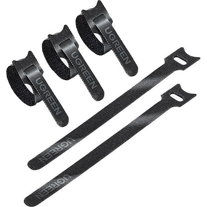Organizator kabela UGREEN LP401, Velcro, Set 3 komada, Crni