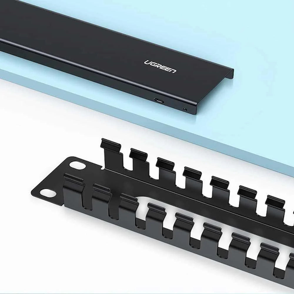 Organizator kabela UGREEN NW128, 24 Portova, Crna