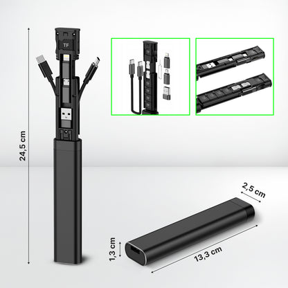 Organizator s Dodacima / Čitač Kartica Qualo QZS-P-01, Crni
