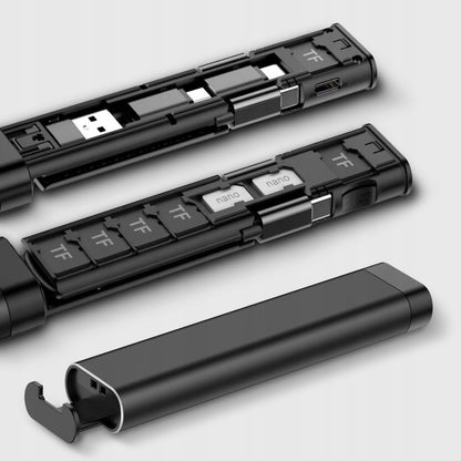 Organizator s Dodacima / Čitač Kartica Qualo QZS-P-01, Crni