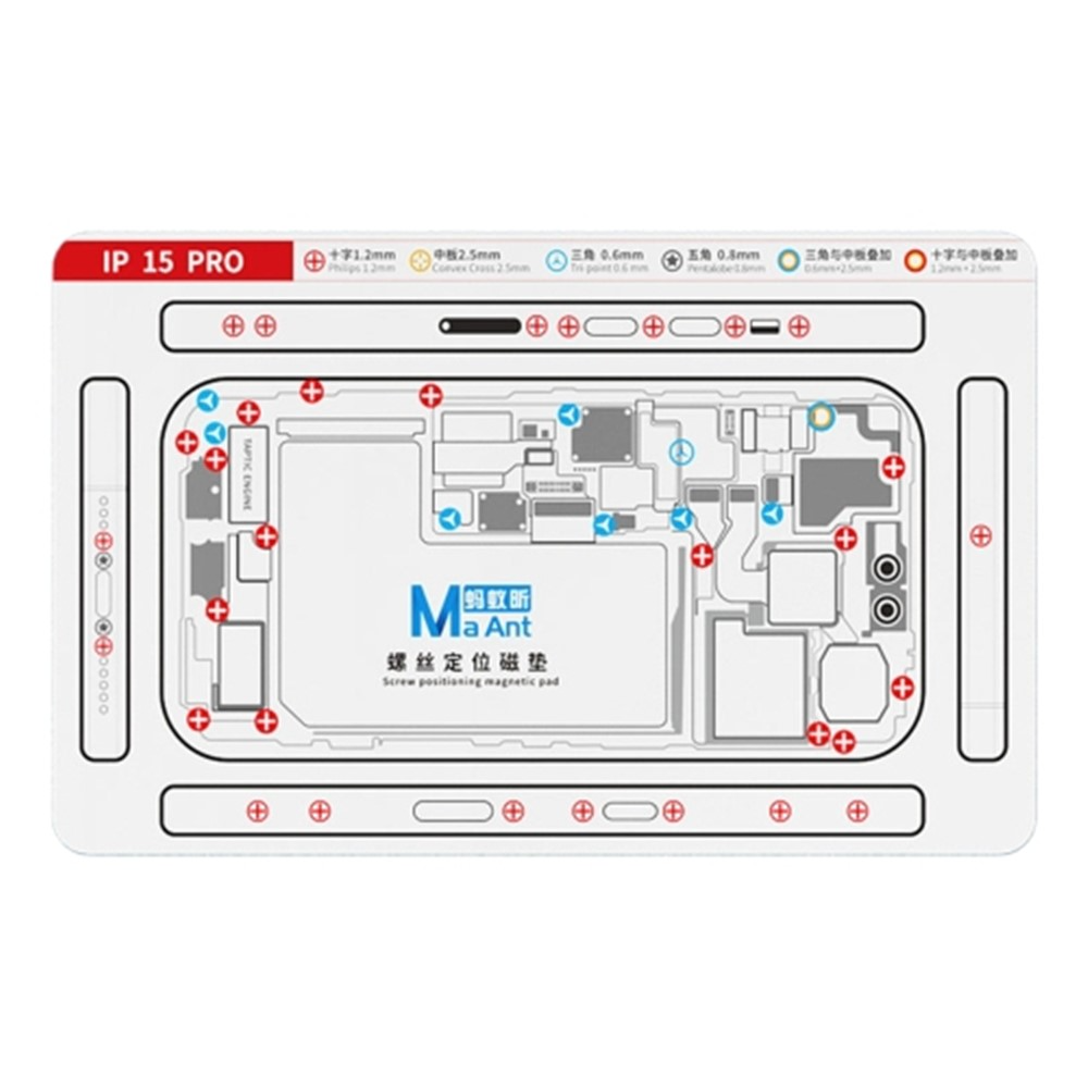 Magnetna podloga za vijke MaAnt za Apple iPhone 15 Pro / 15 Pro Max
