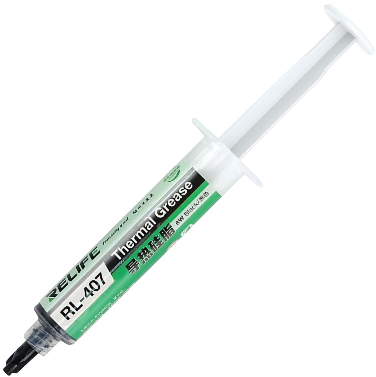 Termalna pasta Relife RL-407, tip šprica, 20g, crna