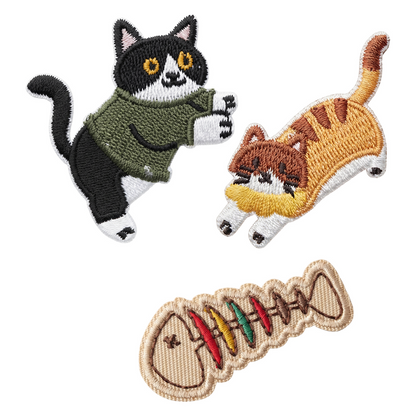 Patch / Tekstilna zakrpa OEM Cat 2, Set 3 komada, Višebojno
