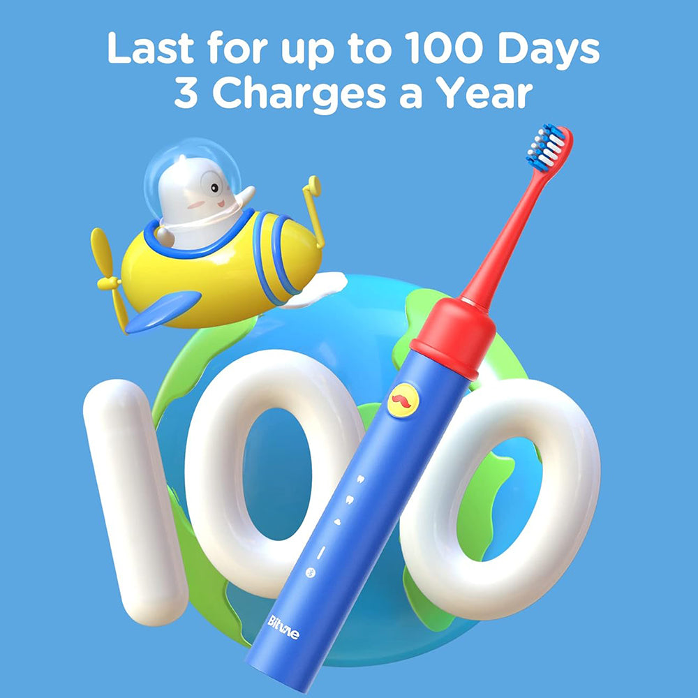 Električna četkica za zube Bitvae BVK7S Kids, Plavo Crvena