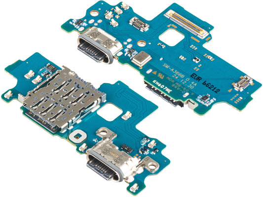 Ploča s priključkom za punjenje - mikrofon - modul čitača SIM kartica Samsung Galaxy A36 A366, Service Pack GH96-19348A