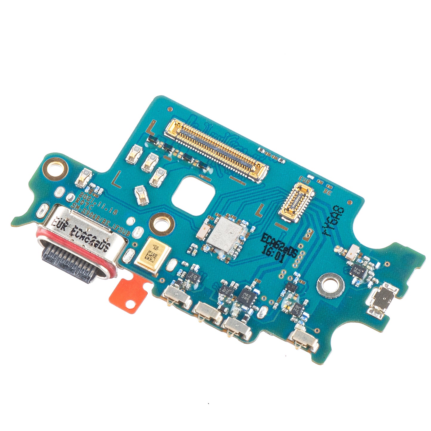 Ploča s konektorom za punjenje - Mikrofon - Modul čitača SIM kartice Samsung Galaxy S22+ 5G S906, Zamjena GH96-14805A