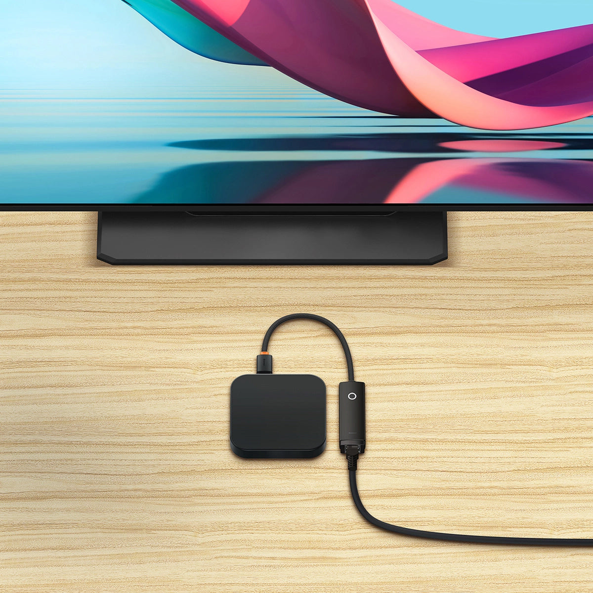 Mrežna kartica Baseus Lite, RJ45, USB, Crna WKQX000001