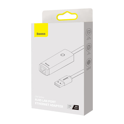 Mrežna kartica Baseus Lite, RJ45, USB, Crna WKQX000001
