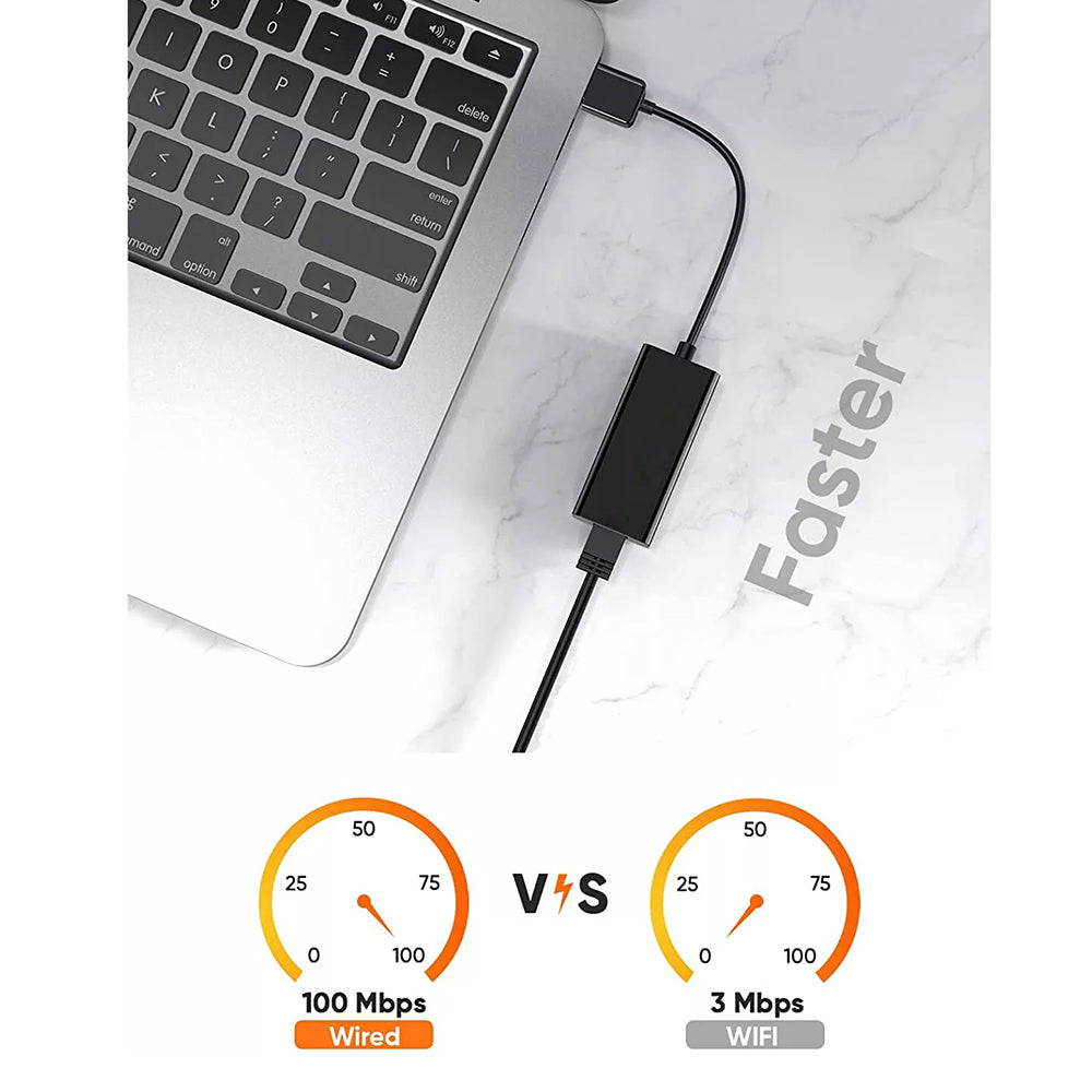 Mrežna kartica Techsuit AC19, RJ45, USB, Crna