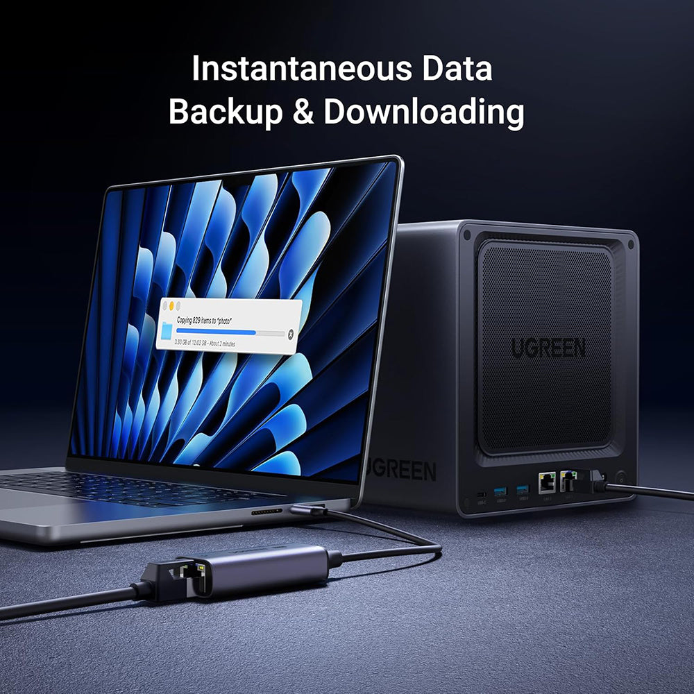Mrežna kartica UGREEN CM648 (25052), RJ45, USB-C, Siva
