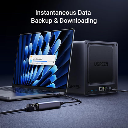 Mrežna kartica UGREEN CM648 (25052), RJ45, USB-C, Siva