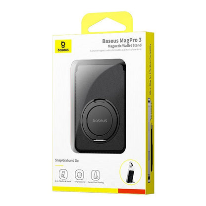 Portofel MagSafe, Baseus, MagPro 3, Crni P10077101213-01