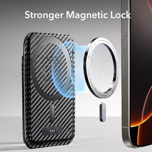 Novčanik Magsafe, ESR, Classic Geo Carbon, Crna