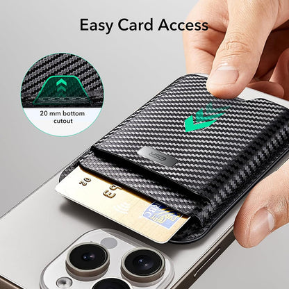 Novčanik Magsafe, ESR, Classic Geo Carbon, Crna