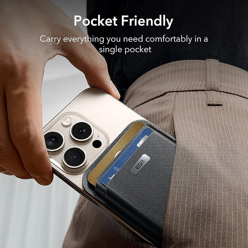 MagSafe novčanik, ESR, Classic Geo, Crna