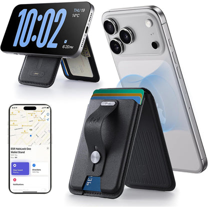 MagSafe novčanik, ESR, Find my Wallet, Crna