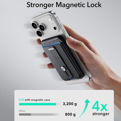 MagSafe novčanik, ESR, Find my Wallet, Crna