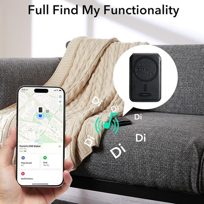 MagSafe novčanik, ESR, Find my Wallet, Crna