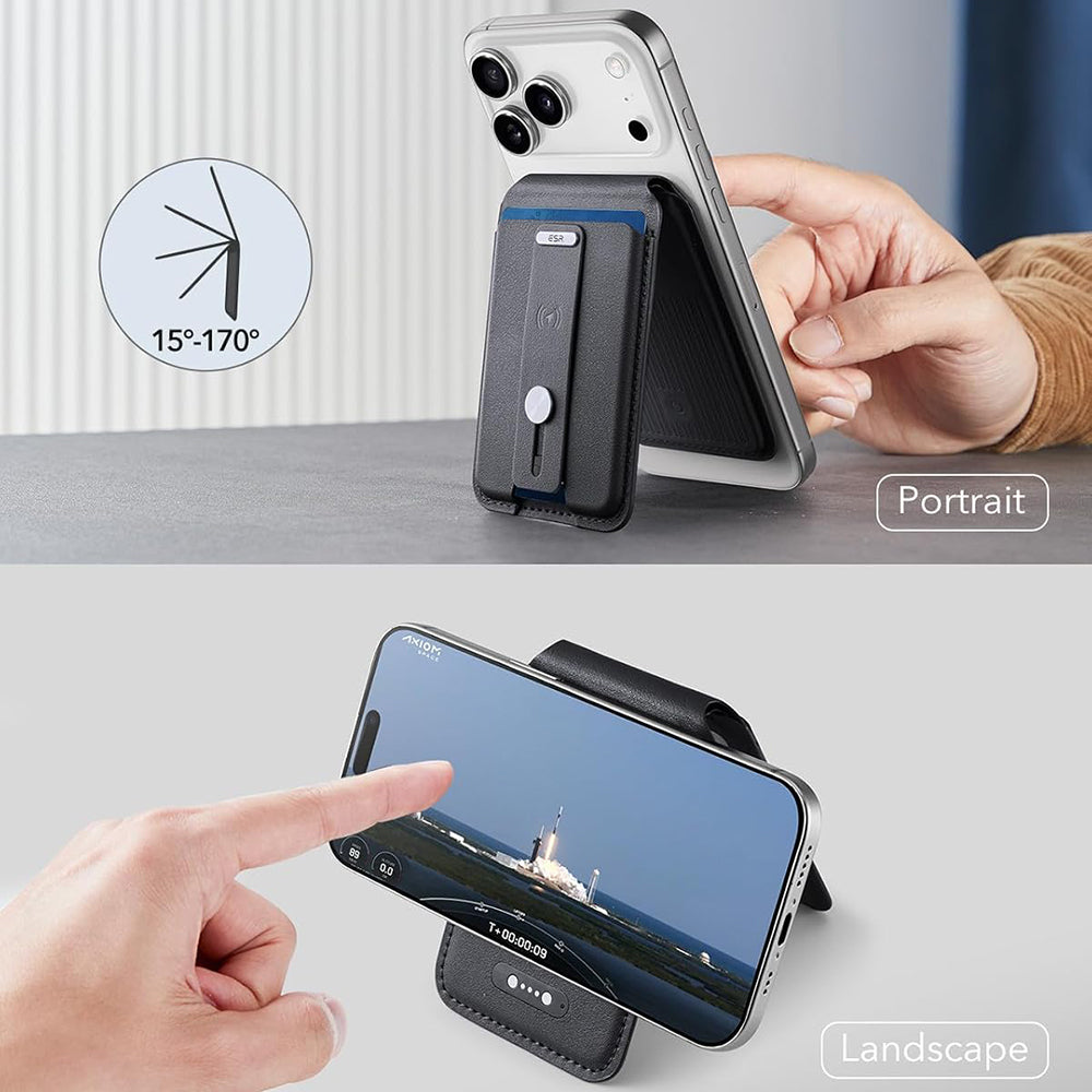 MagSafe novčanik, ESR, Find my Wallet, Crna