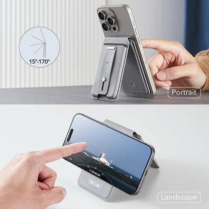 Portofel Magsafe, ESR, Findy my Wallet, Sivi