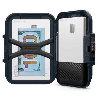 Novčanik Magsafe, Spigen, Lock Fit, Crni