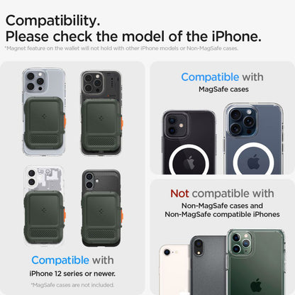 Novčanik Magsafe, Spigen, Lock Fit, Zelena