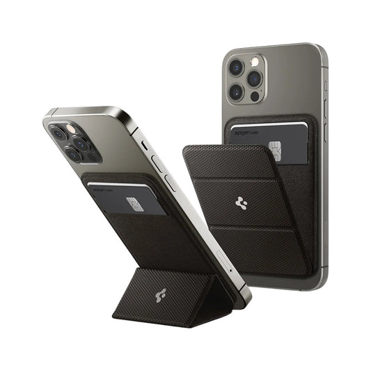 MagSafe novčanik, Spigen, MagFit Smart Fold, Siva AMP02766