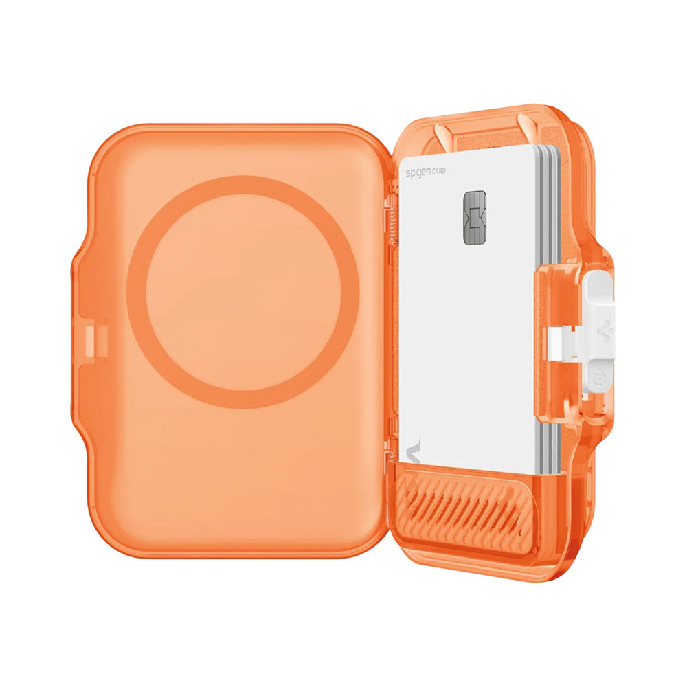 MagSafe novčanik, Spigen, TinTap MagFit+, Satinirana narančasta AFA11381