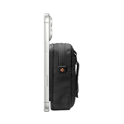 MagSafe novčanik, Spigen, TinTap ZIP MagFit 2, Crna AFA11564