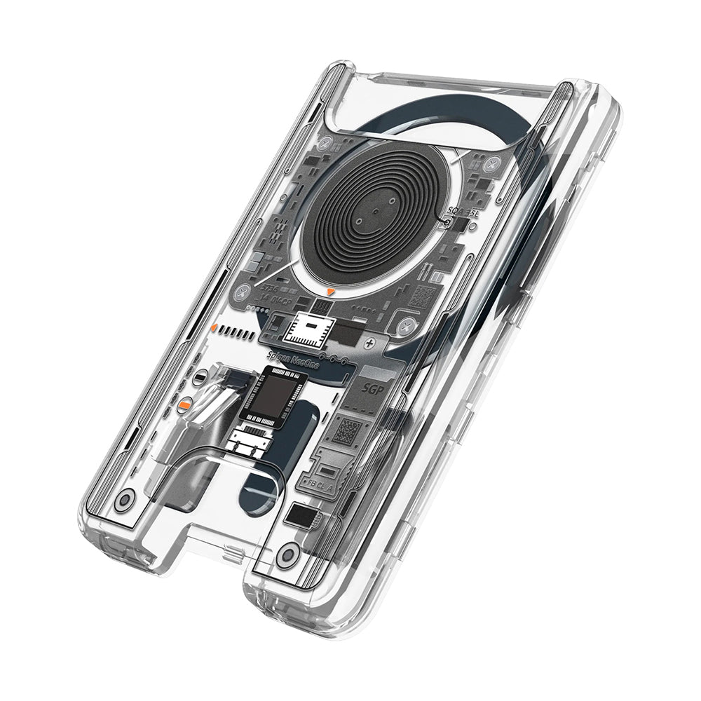 MagSafe novčanik, Spigen, Ultra Hybrid Zero One, Prozirna AFA11403