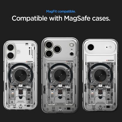 MagSafe novčanik, Spigen, Ultra Hybrid Zero One, Prozirna AFA11403
