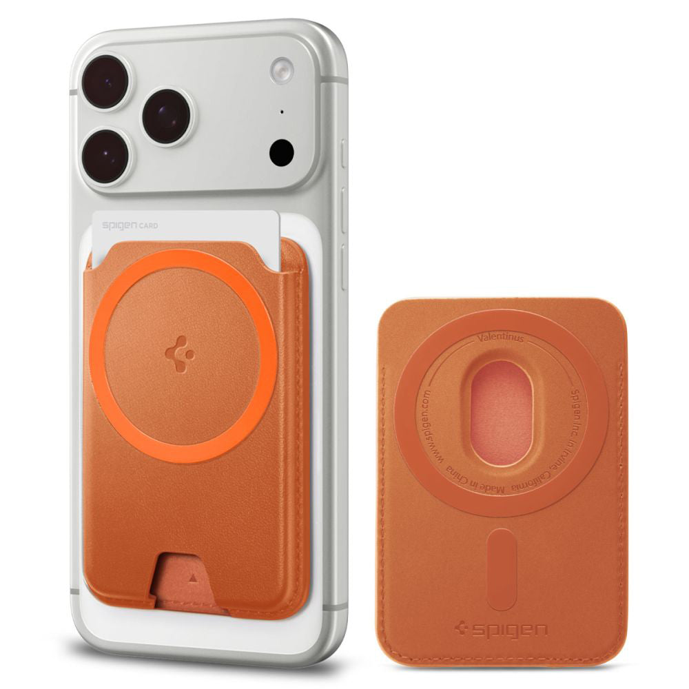 MagSafe novčanik, Spigen, Valentinus MagFit+, Narančasta AFA11340
