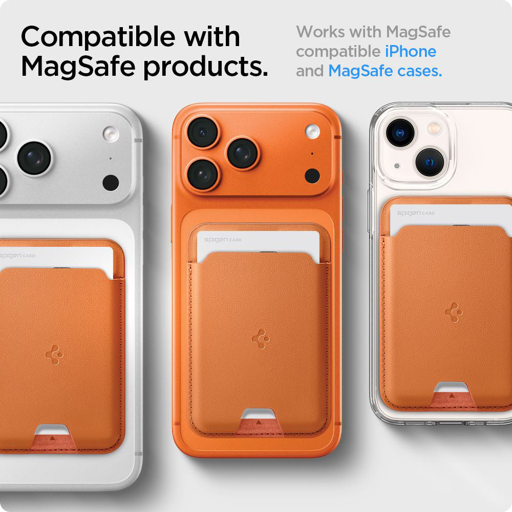 MagSafe novčanik, Spigen, Valentinus MagFit, Narančasta AFA11339