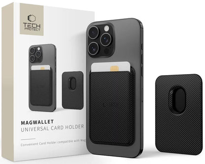 MagSafe novčanik, Tech-Protect, Magwallet Carbon, Crna