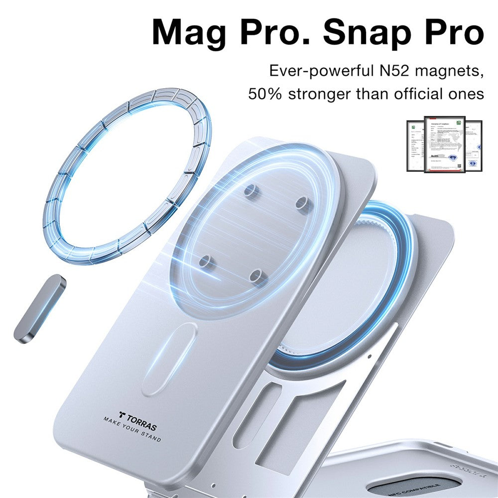MagSafe novčanik, Torras, Minimalist Slim, sivi