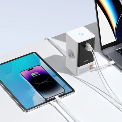 Produžni kabel Baseus PowerCombo, 1 x Schuko, Bijeli PSLR000602