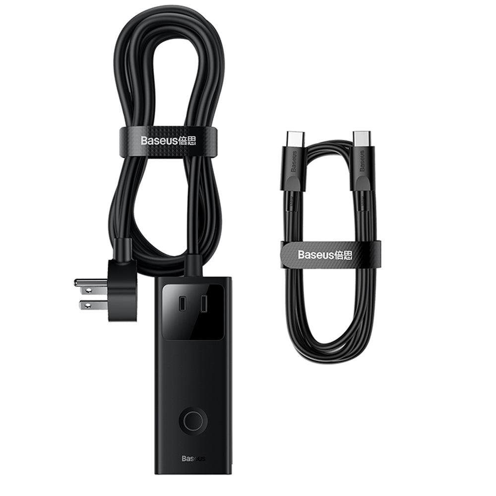 Produžni kabel Baseus PowerCombo US, 3 x utičnica, crni PSLA020101