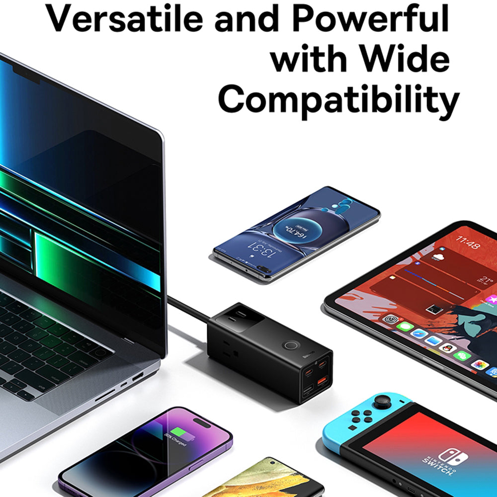 Produžni kabel Baseus PowerCombo US, 3 x utičnica, crni PSLA020101