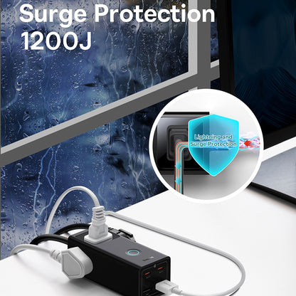 Produžni kabel Baseus PowerCombo US, 3 x utičnica, crni PSLA020101