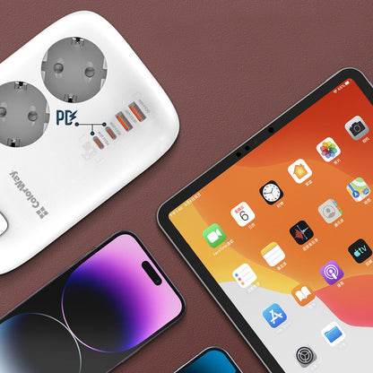 Produžni kabel ColorWay, 3 x Schuko, Bijeli