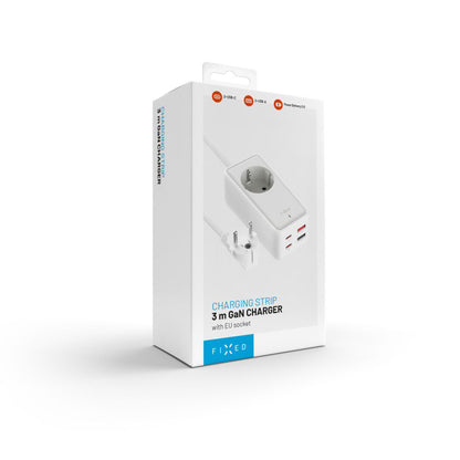 Produžni kabel Fixed, 1 x Schuko, Bijeli