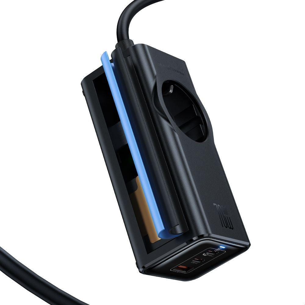 Produžni kabel McDodo CH-4620, 1 x Schuko, Crni