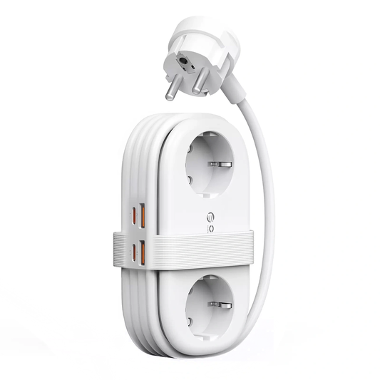 Produžni kabel Orico AP3, 2 x Schuko - 2 x USB-A - 2 x USB-C, Bijela