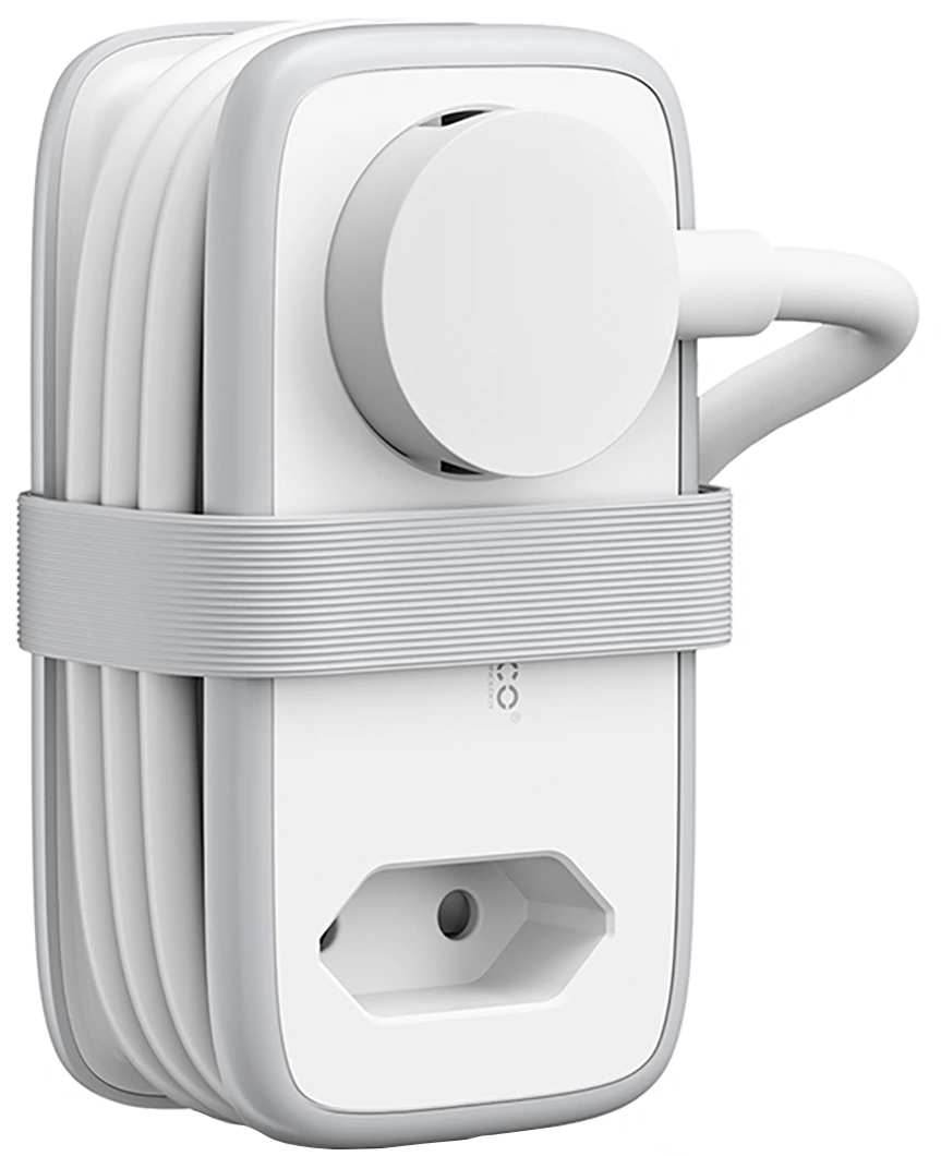 Produžni kabel Orico APP, 1 x Schuko - 1 x Utičnica - 2 x USB-A - 1 x USB-C, Bijelo Siva