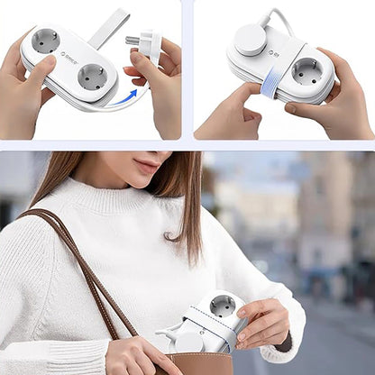 Produžni kabel Orico APP, 2 x Schuko - 2 x USB-A - 1 x USB-C, Bijela